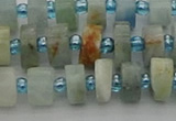 CRB645 15.5 inches 5*8mm tyre aquamarine gemstone beads