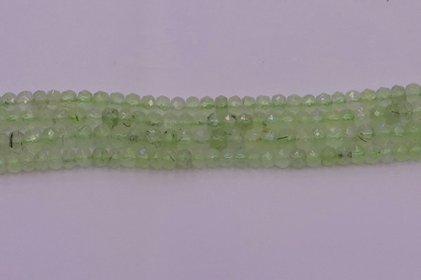 CRB724 15.5 inches 3*5mm faceted rondelle prehnite gemstone beads