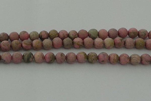 CRC1004 15.5 inches 12mm round matte rhodochrosite gemstone beads