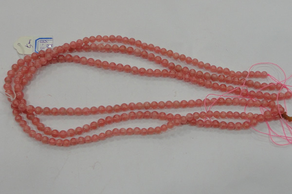 CRC101 15.5 inches 5mm round natural argentina rhodochrosite beads
