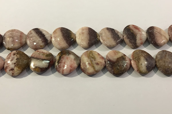 CRC1092 15.5 inches 25*25mm heart rhodochrosite beads wholesale