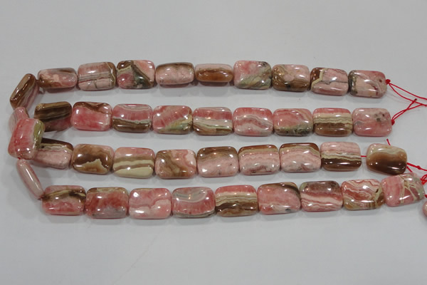 CRC112 15.5 inches 15*20mm rectangle natural argentina rhodochrosite beads