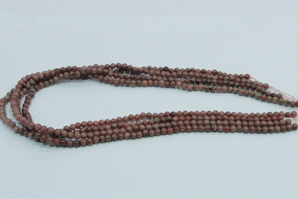 CRC200 16 inches 4mm round rhodochrosite gemstone beads wholesale