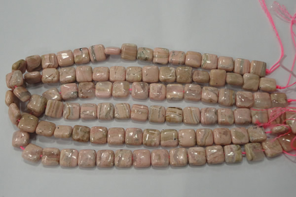 CRC302 15.5 inches 12*12mm square Peru rhodochrosite beads