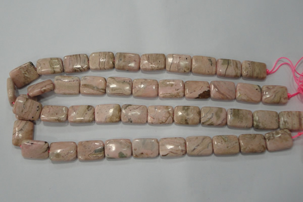 CRC305 15.5 inches 13*18mm rectangle Peru rhodochrosite beads