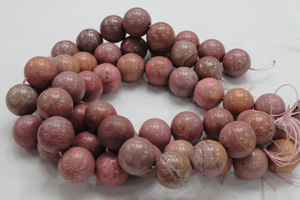 CRC57 15.5 inches 22mm round rhodochrosite gemstone beads wholesale