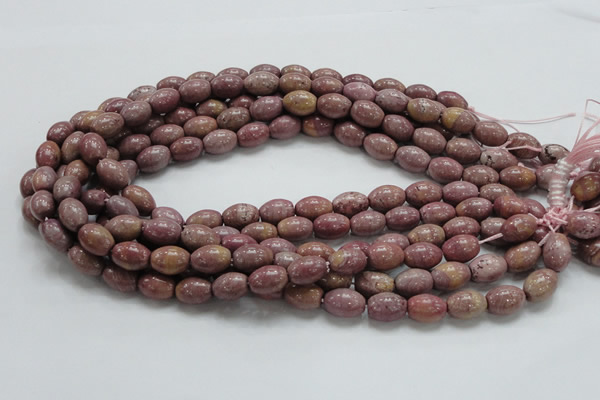 CRC66 15.5 inches 10*14mm rice rhodochrosite gemstone beads