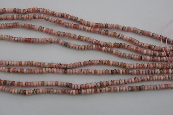 CRC750 15.5 inches 2.5*4mm rondelle rhodochrosite beads wholesale