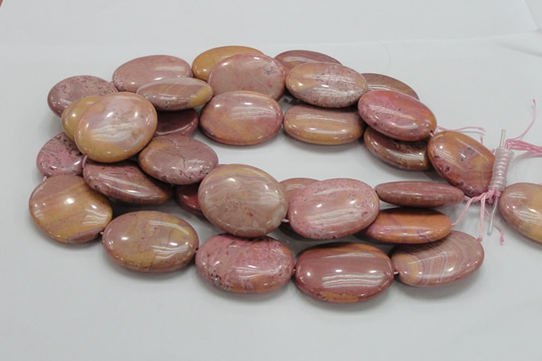 CRC79 15.5 inches 30*40mm oval rhodochrosite gemstone beads