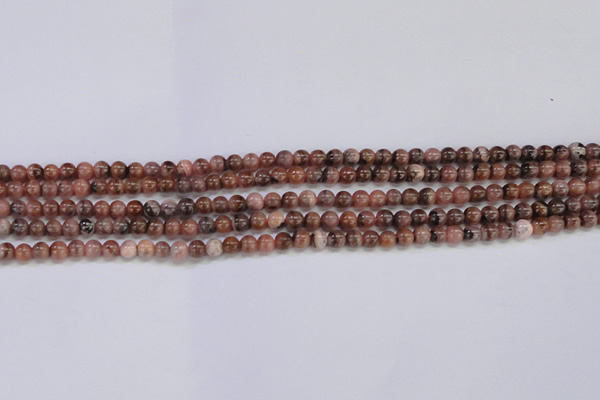 CRC911 15.5 inches 4mm round natural rhodochrosite beads