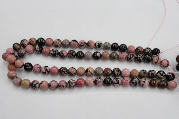 CRD03 15.5 inches 10mm round natural rhodonite gemstone beads