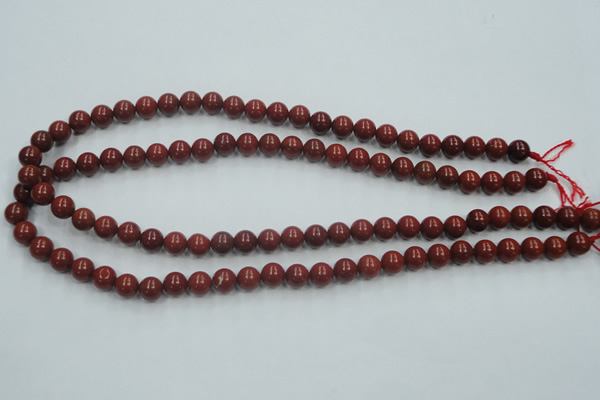 CRE01 16 inches 8mm round natural red jasper beads wholesale