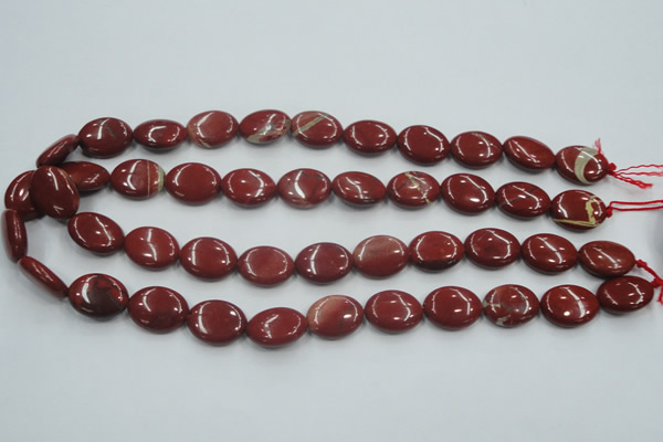 CRE11 16 inches 13*18mm oval natural red jasper beads wholesale