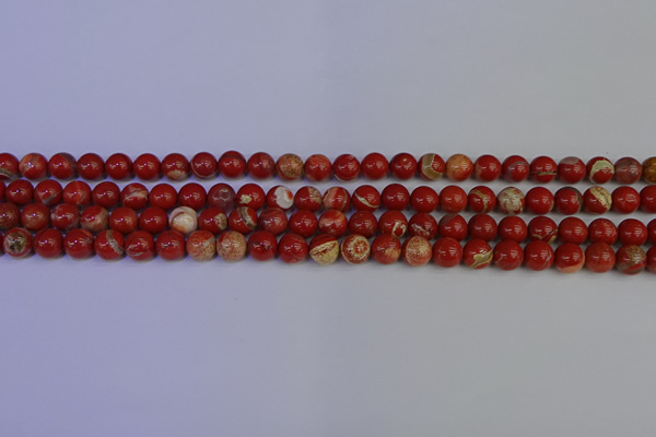 CRE301 15.5 inches 6mm round red jasper beads wholesale