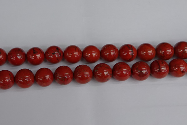 CRE317 15.5 inches 18mm round red jasper beads wholesale