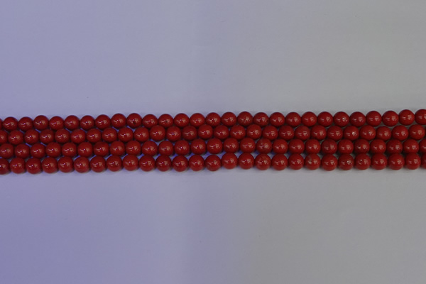 CRE320 15.5 inches 4mm round red jasper beads wholesale