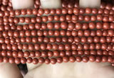 CRE350 15.5 inches 4mm round red jasper beads wholesale