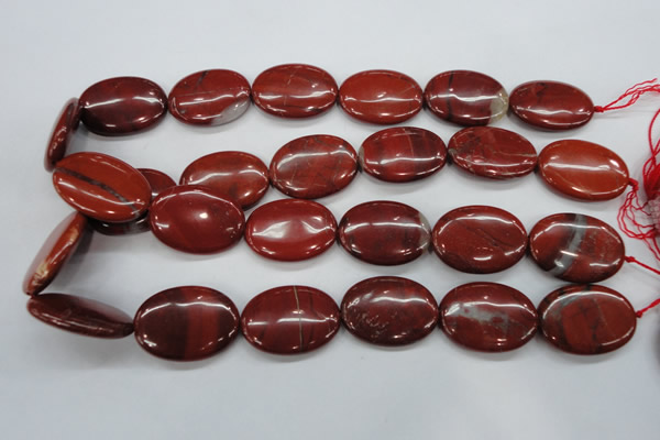 CRE51 15.5 inches 22*30mm oval red jasper beads wholesale