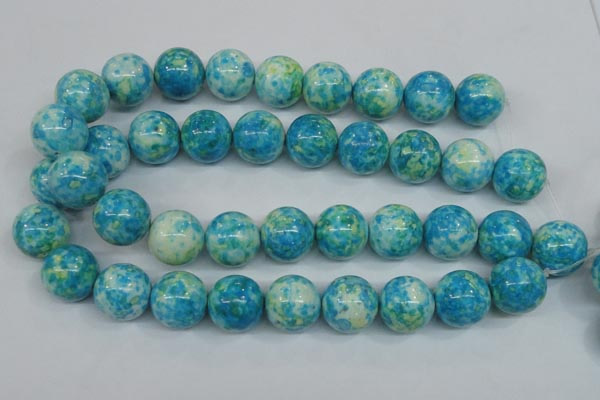 CRF108 15.5 inches 20mm round dyed rain flower stone beads wholesale