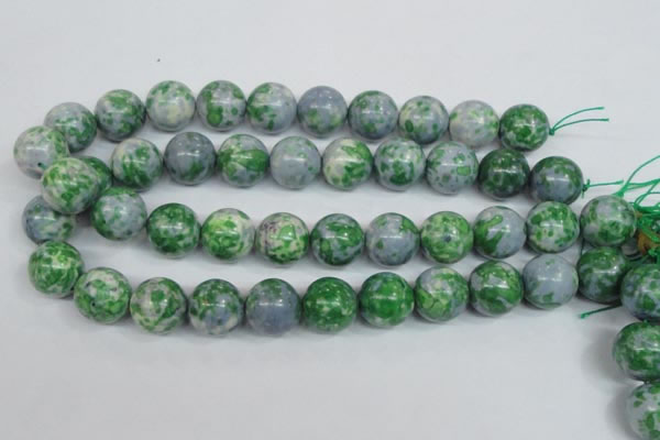CRF157 15.5 inches 18mm round dyed rain flower stone beads wholesale