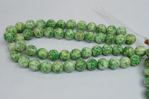 CRF186 15.5 inches 16mm round dyed rain flower stone beads wholesale