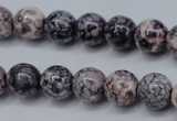 CRF284 15.5 inches 12mm round dyed rain flower stone beads