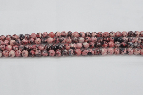 CRF301 15.5 inches 6mm round dyed rain flower stone beads wholesale