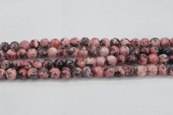 CRF305 15.5 inches 14mm round dyed rain flower stone beads wholesale