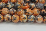 CRF322 15.5 inches 6mm round dyed rain flower stone beads wholesale