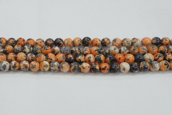 CRF325 15.5 inches 12mm round dyed rain flower stone beads wholesale