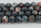CRF329 15.5 inches 6mm round dyed rain flower stone beads wholesale