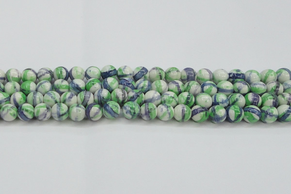 CRF390 15.5 inches 12mm round dyed rain flower stone beads wholesale