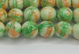 CRF419 15.5 inches 10mm round dyed rain flower stone beads wholesale