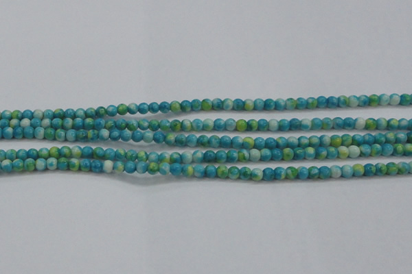 CRF451 15.5 inches 3mm round dyed rain flower stone beads wholesale