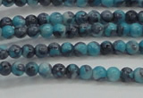 CRF452 15.5 inches 3mm round dyed rain flower stone beads wholesale