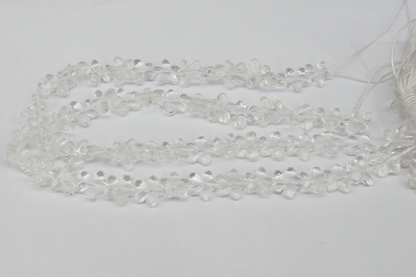 CRG14 15.5 inches 16*16mm star white crystal gemstone beads