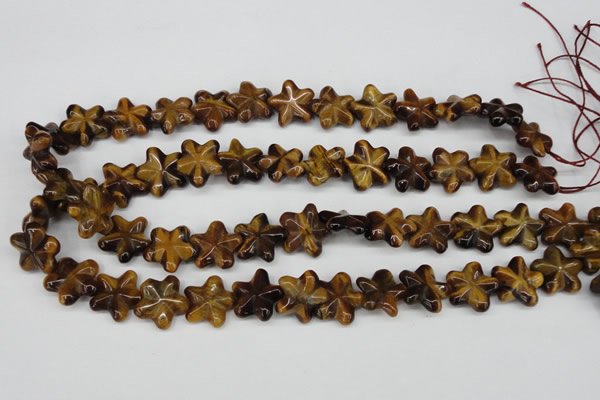 CRG18 15.5 inches 16*16mm star tiger eye gemstone beads wholesale