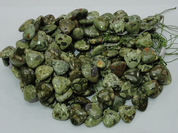 CRH33 15.5 inches 20*20mm triangle rhyolite beads wholesale