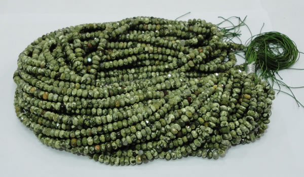 CRH51 15.5 inches 4*6mm faceted rondelle rhyolite beads wholesale