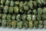 CRH53 15.5 inches 6*10mm faceted rondelle rhyolite beads wholesale