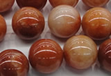 CRJ503 15.5 inches 10mm round red jade gemstone beads