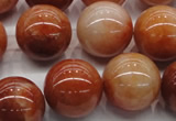 CRJ504 15.5 inches 12mm round red jade gemstone beads