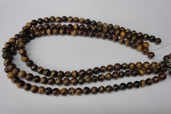 CRO115 15.5 inches 8mm round yellow tiger eye beads wholesale