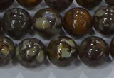 CRO1174 15.5 inches 12mm round fire lace opal gemstone beads