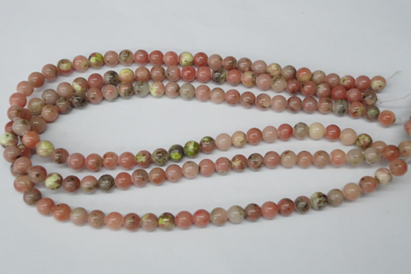 CRO123 15.5 inches 8mm round rhodochrosite gemstone beads wholesale