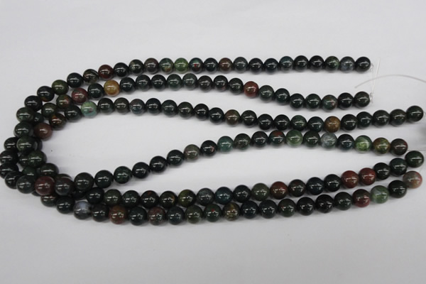 CRO141 15.5 inches 8mm round bloodstone beads wholesale