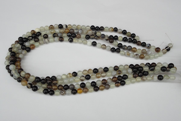 CRO23 15.5 inches 6mm round agate gemstone beads wholesale