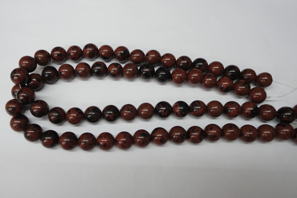 CRO280 15.5 inches 12mm round mahogany obsidian beads wholesale