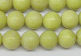 CRO290 15.5 inches 12mm round lemon jade beads wholesale