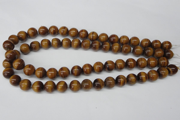 CRO299 15.5 inches 12mm round yellow tiger eye beads wholesale